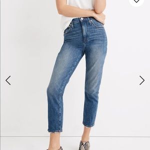 Madewell High-Rise Slim Crop Boyjean Size 31T